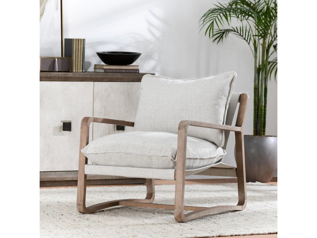 Mariah Upholstered Accent Chair - Natural - image 4