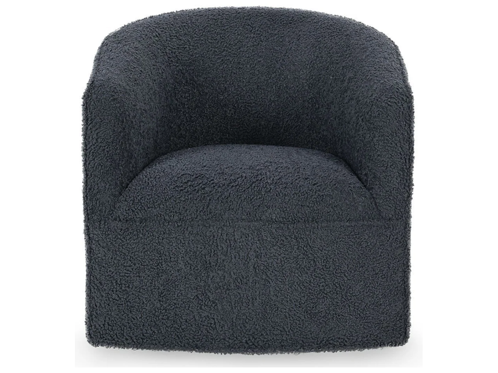 Valencia Upholstered Swivel Chair - Blue - image 1