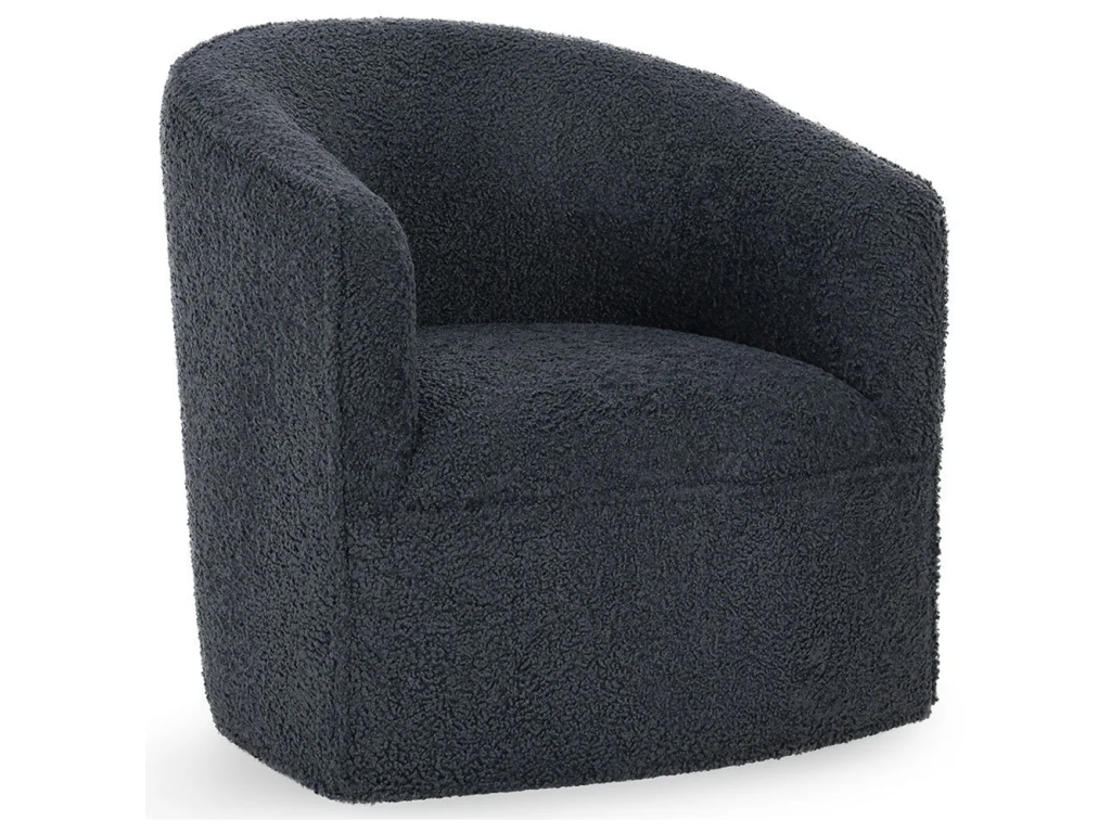 Valencia Upholstered Swivel Chair - Blue - main image