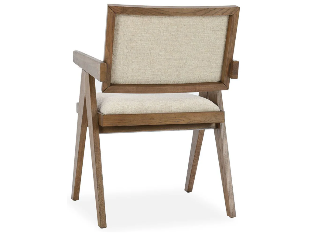 Dolton Upholstered Dining Armchair - Beige/Natural - image 3