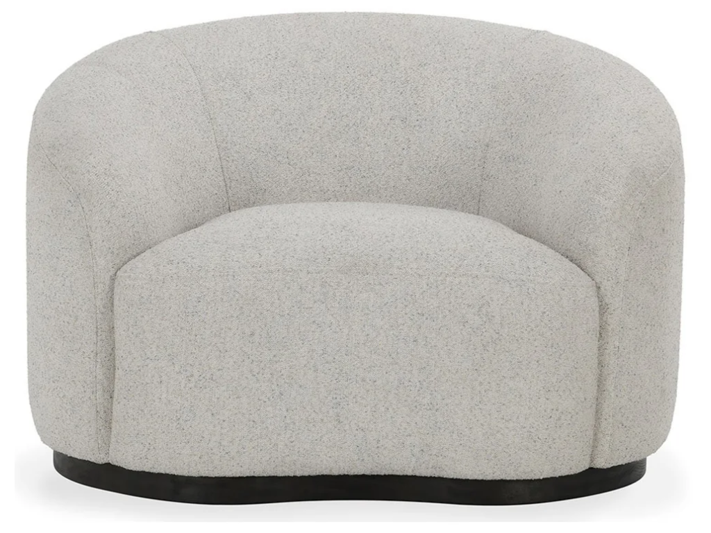 Beverly Upholstered Swivel Chair - Coastal Breeze - image 1