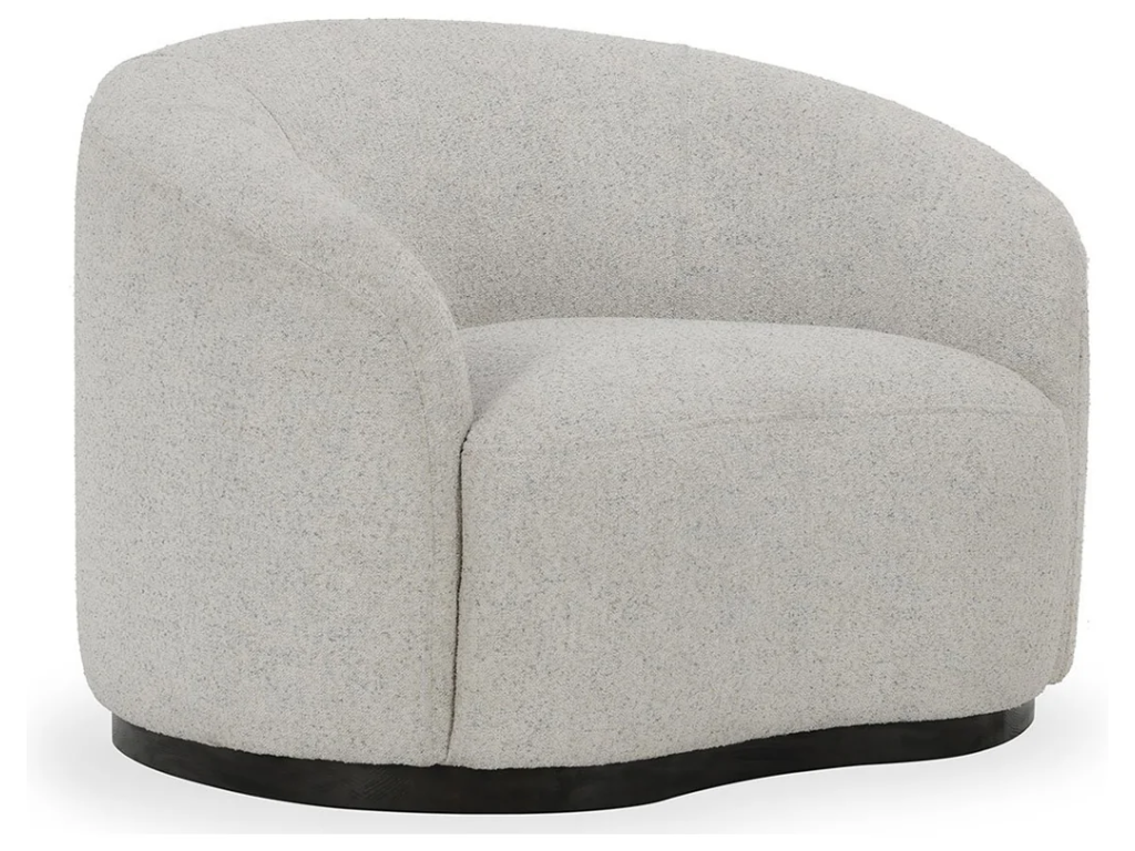Beverly Upholstered Swivel Chair - Coastal Breeze - main image