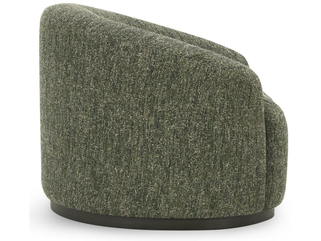 Beverly Upholstered Swivel Chair - Antique Green - image 1