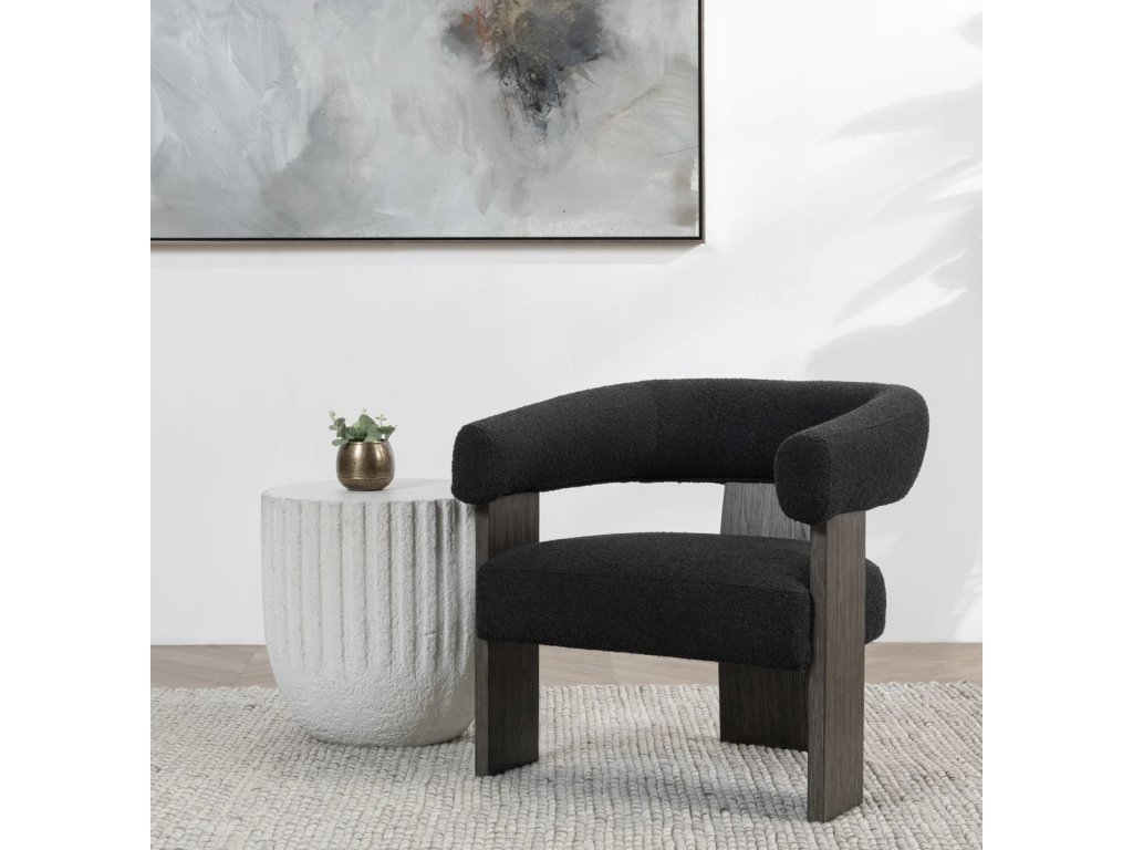 Julina Upholstered Accent Chair - Charcoal - image 4