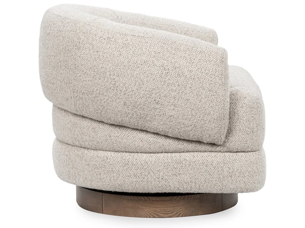 Chassia Upholstered Swivel Chair - Dusty Beige - main image