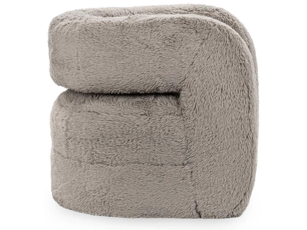 Teddy Plush Accent Chair - Granite - image 2