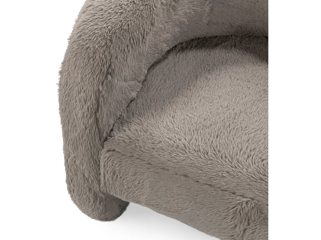 Teddy Plush Accent Chair - Granite - image 4