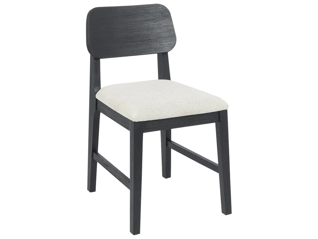 Deaven Upholstered Dining Chair Set of 2 - Black - main image