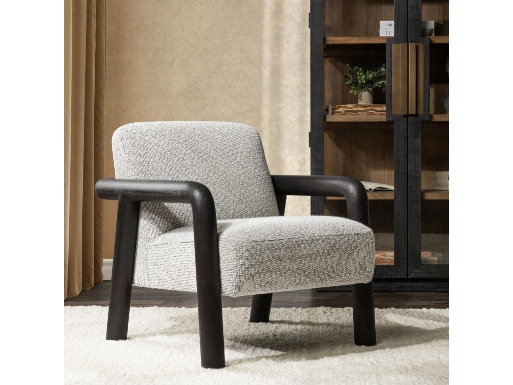Reyna Upholstered Accent Chair - Black/White - image 4