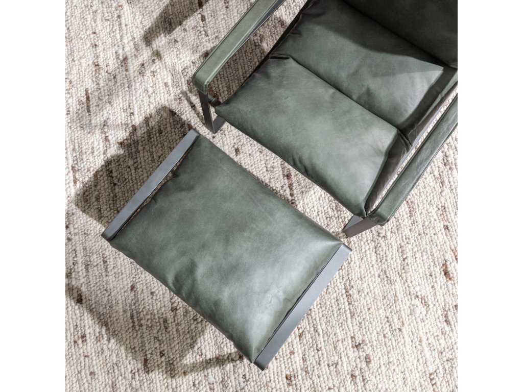 Morgan Ottoman - Forest Green - image 6