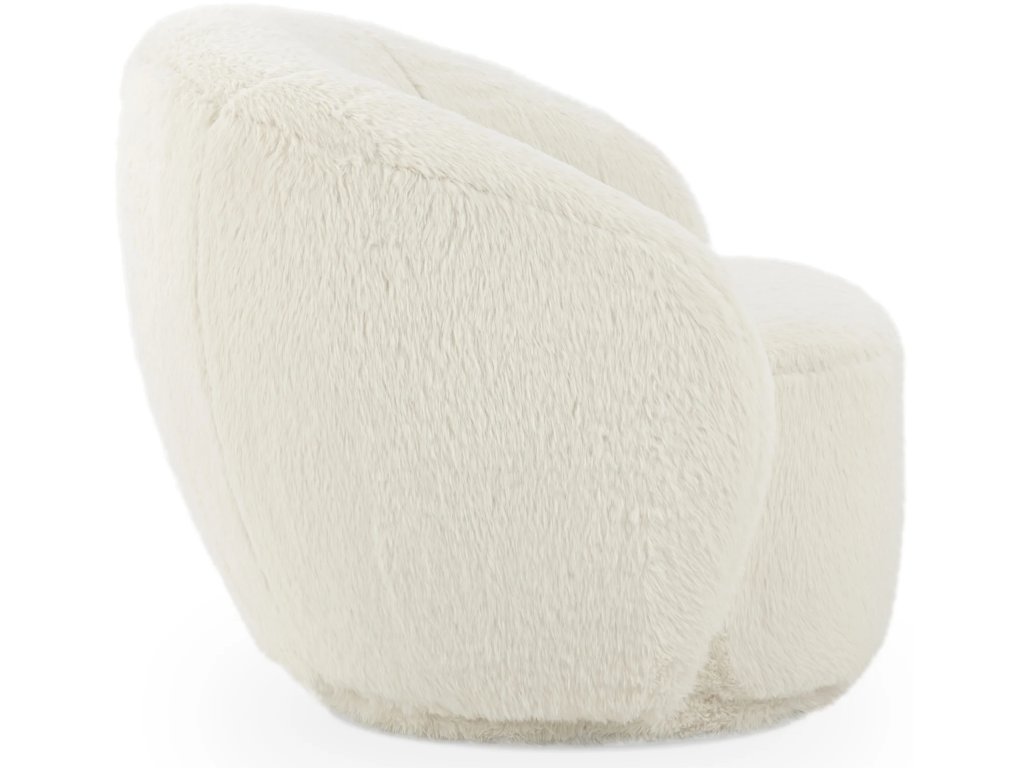 Adley Plush Swivel Chair - Vanilla - image 2