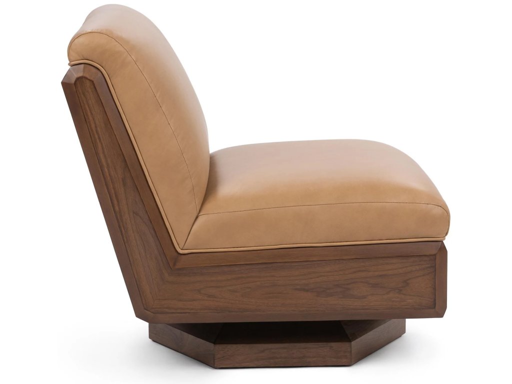 Myla Swivel Accent Chair - Tan - main image