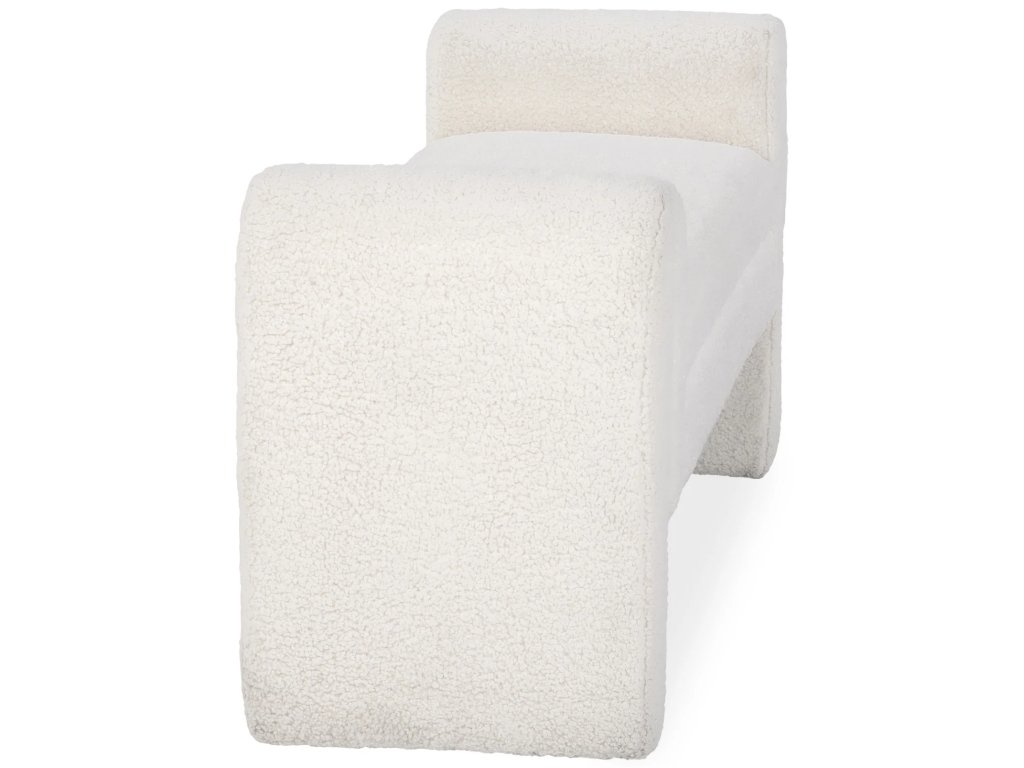 Ada Bench - Ivory Fleece - image 3