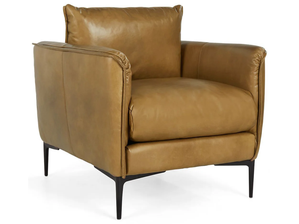 Abigail Leather Club Chair - Adobe Tan - main image
