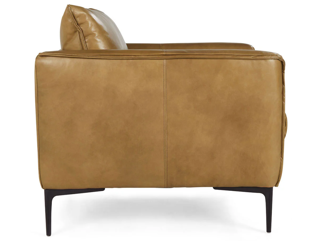 Abigail Leather Club Chair - Adobe Tan - image 2