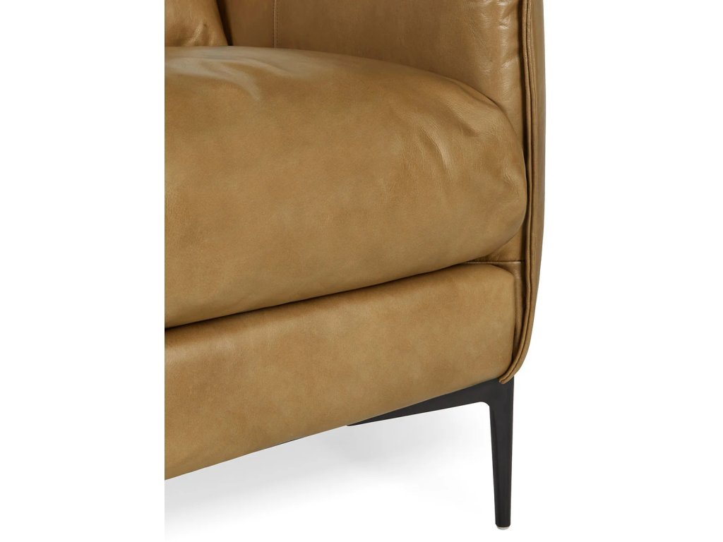 Abigail Leather Club Chair - Adobe Tan - image 3