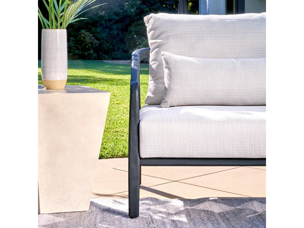 Aria Outdoor 4pc Sectional - Black - image 6