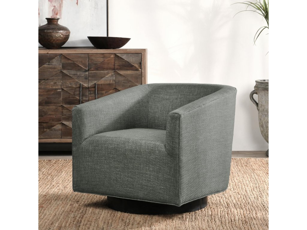 Leonard Swivel Chair - Dark Gray - image 4