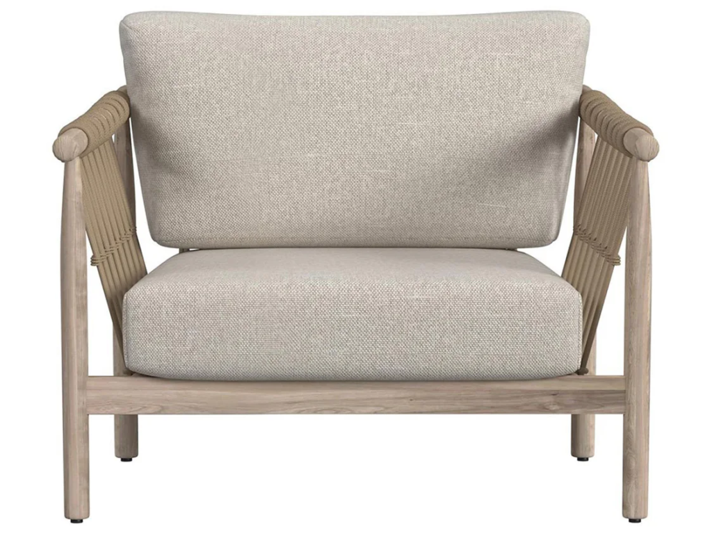 Leo Outdoor Accent Chair - Taupe - image 1
