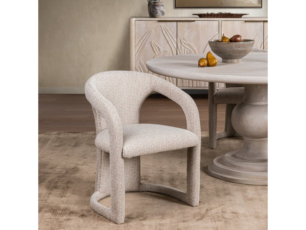 Archie Upholstered Dining Chair - Birch Cream - image 5