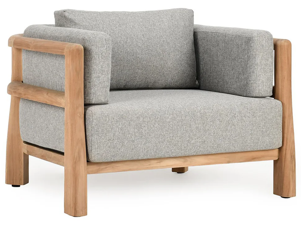 Aston Outdoor Accent Chair - Natural/Gray - main image