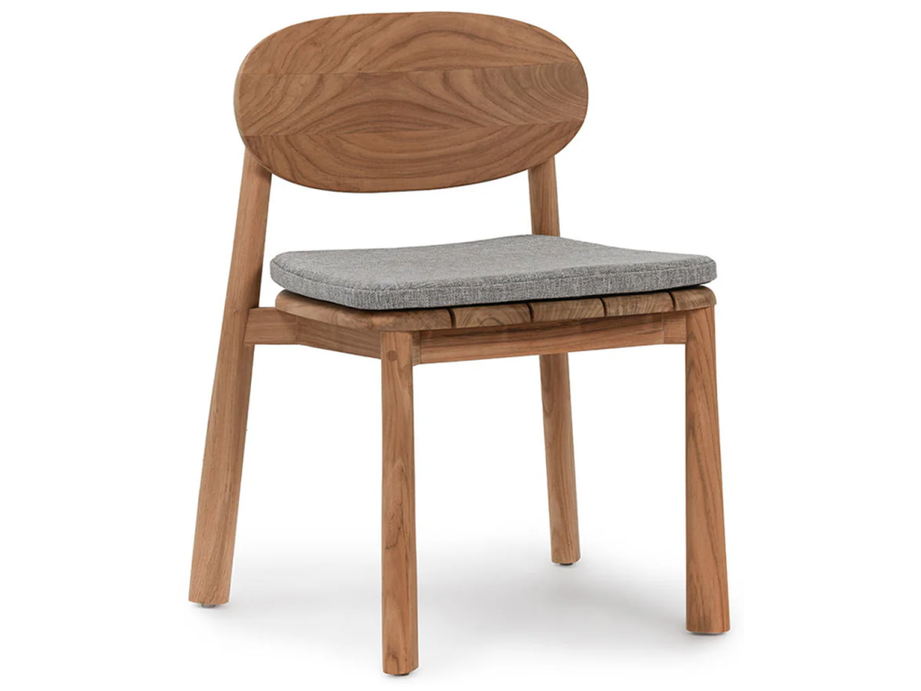 Aston Outdoor Dining Chair - Natural/Gray - main image