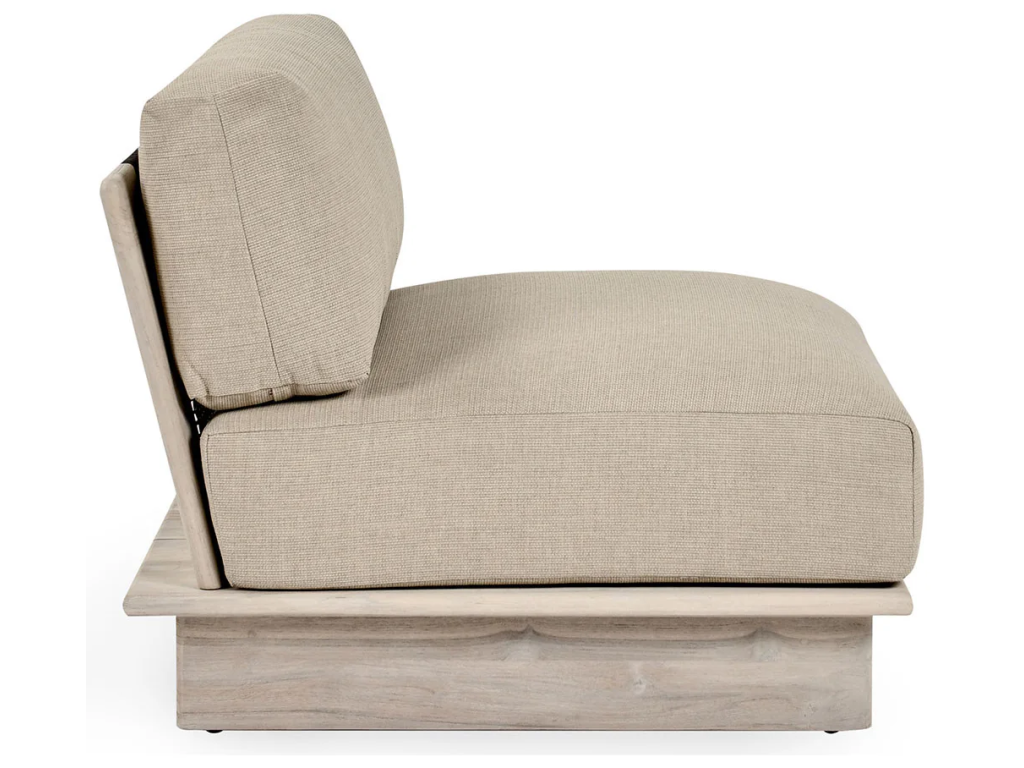 Livia Outdoor Armless Chair - Taupe - main image