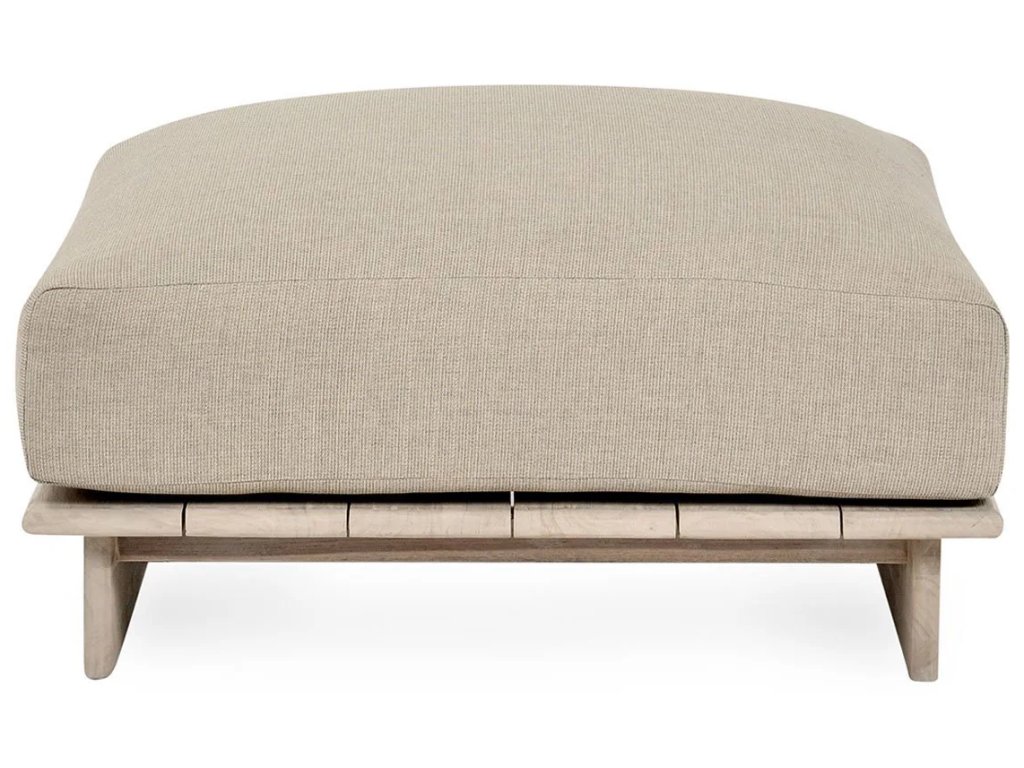 Livia Outdoor Square Ottoman - Taupe - main image