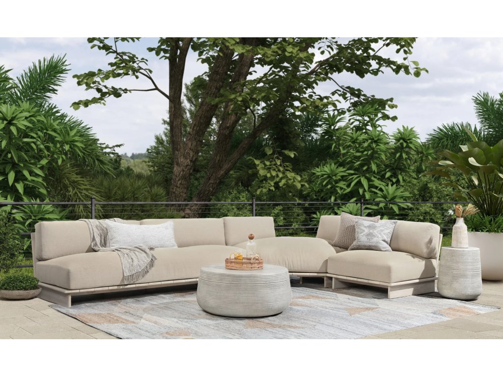 Livia Outdoor Sectional - Taupe - image 7
