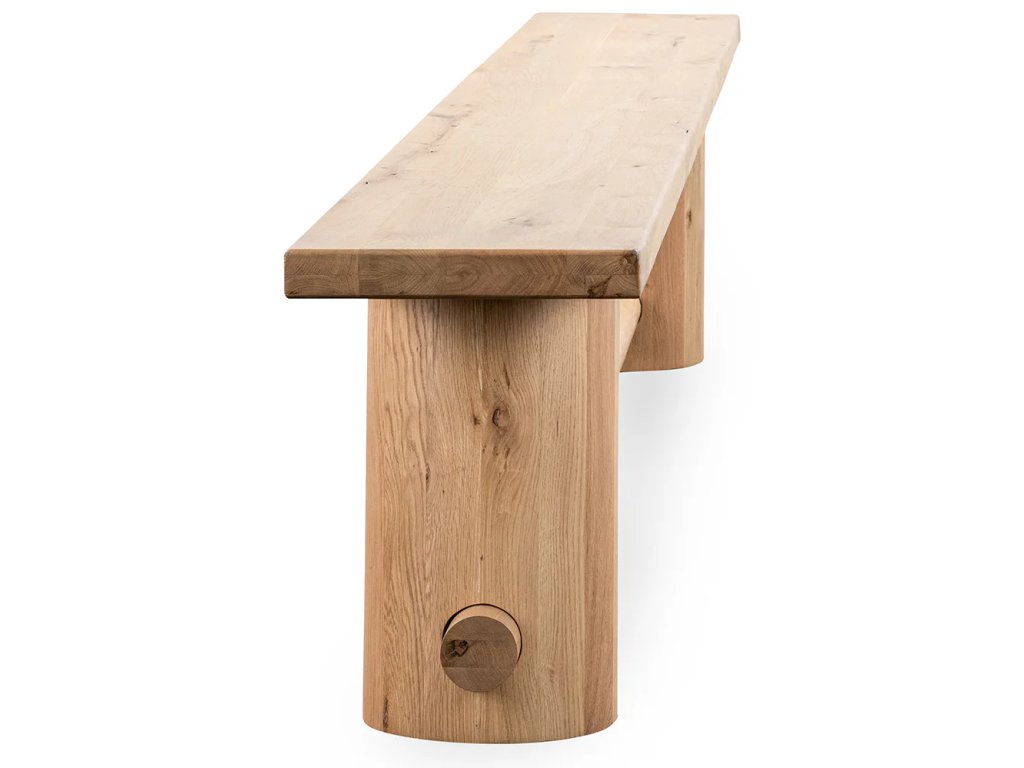 Foundation Solid Wood Counter Bench - Light Oak - image 1