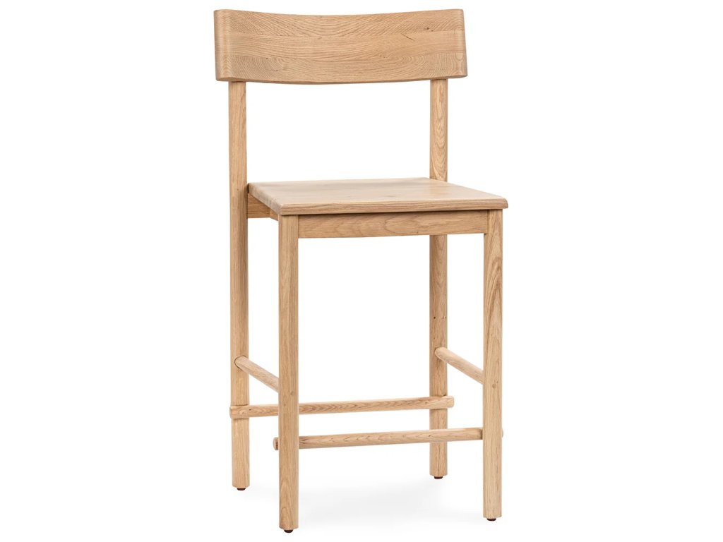 Foundation Solid Wood Counter Stool - Light Oak - main image