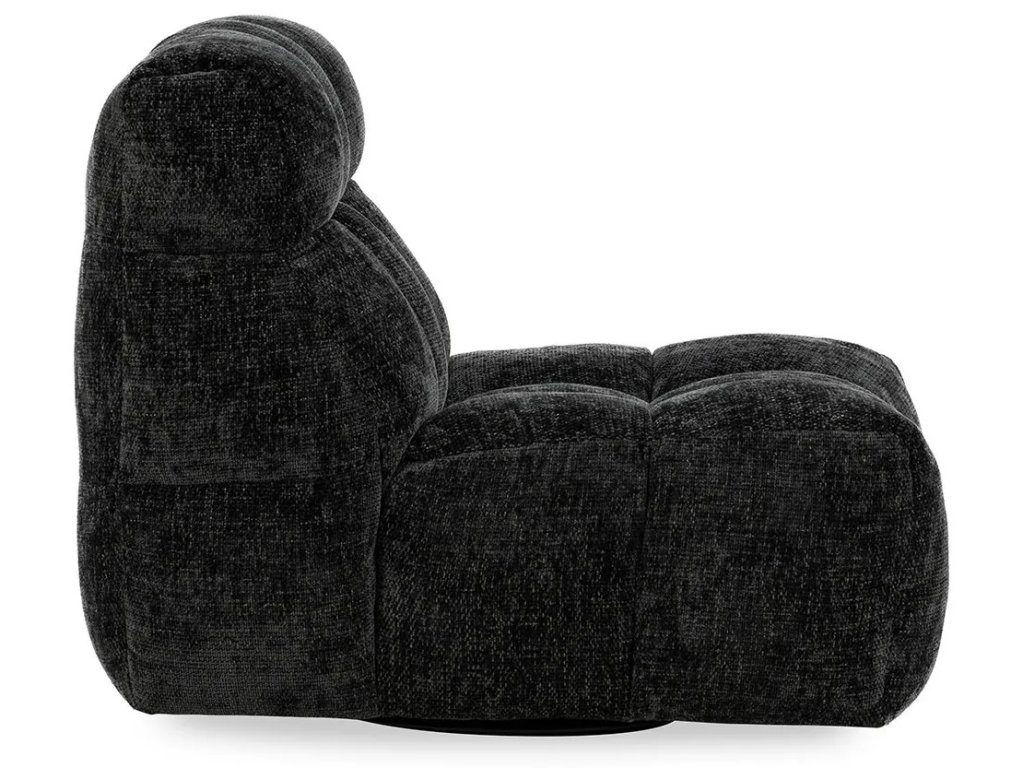Roba Upholstered Swivel Lounge Chair - Zinc - main image