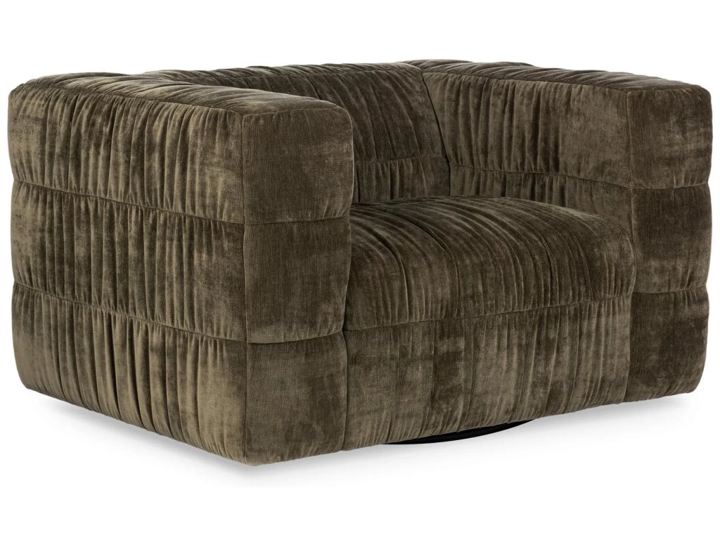 Afeela Upholstered Swivel Chair - Fern Green - main image