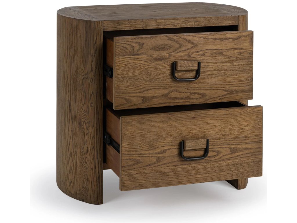 Kyrie 2 Drawer Nightstand - Tawny Brown - main image