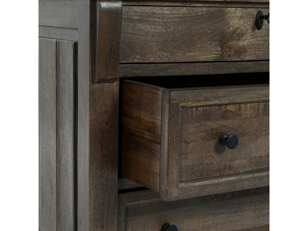 Adelaide Solid Wood 3Dwr Nightstand - Cocoa Brown - image 5