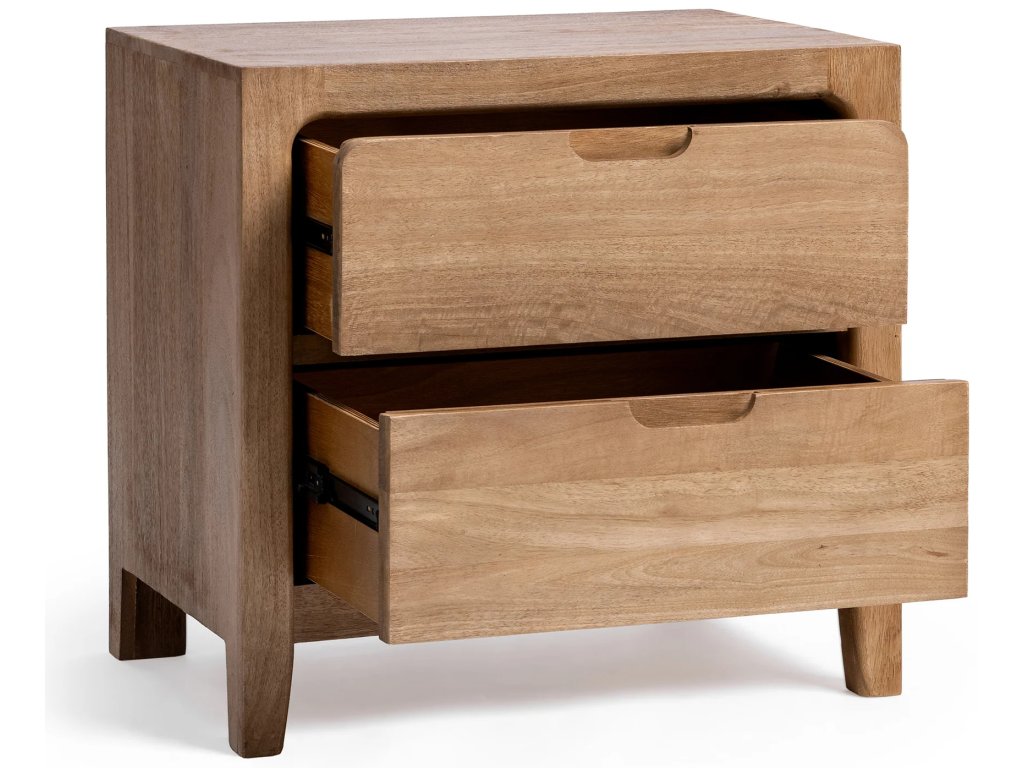 Laguna Solid Wood 2Dwr Nightstand - Natural Maple - main image