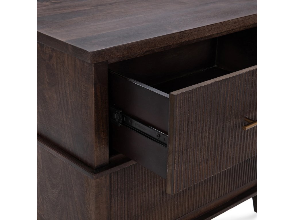 Westlake Solid Wood 2Dwr Nightstand - Kona Brown - image 11