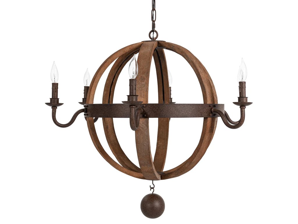 Tarsus Iron Round Chandelier - main image