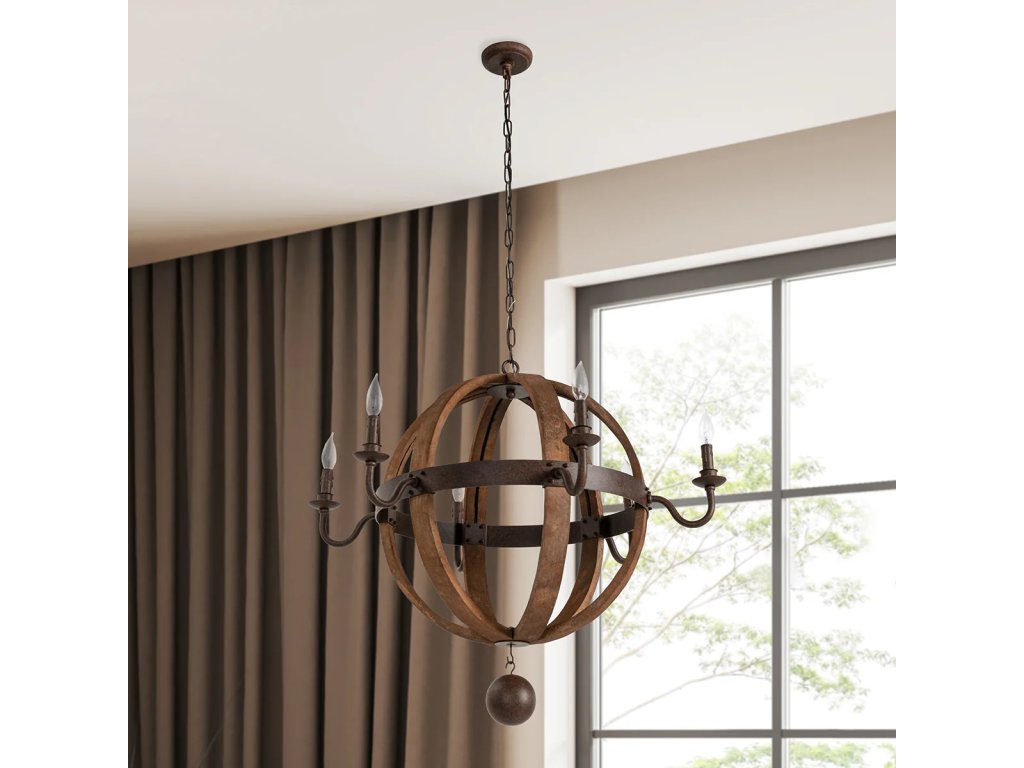 Tarsus Iron Round Chandelier - image 6