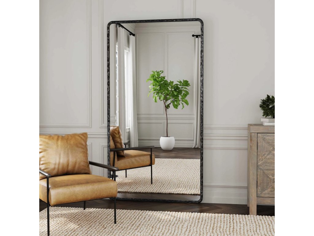 Howell Iron Rectangular Mirror - Natural Metal - image 3