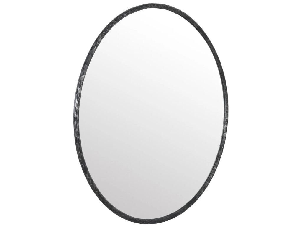 Howell Iron Round Mirror - Natural Metal - image 1