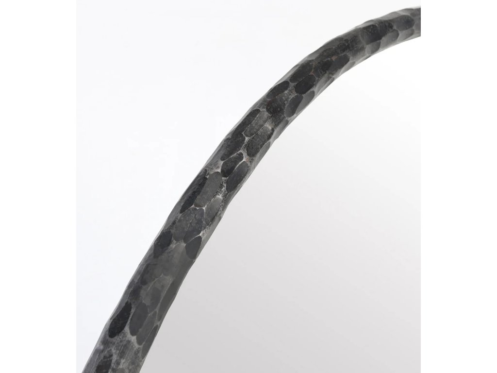 Howell Iron Round Mirror - Natural Metal - image 2