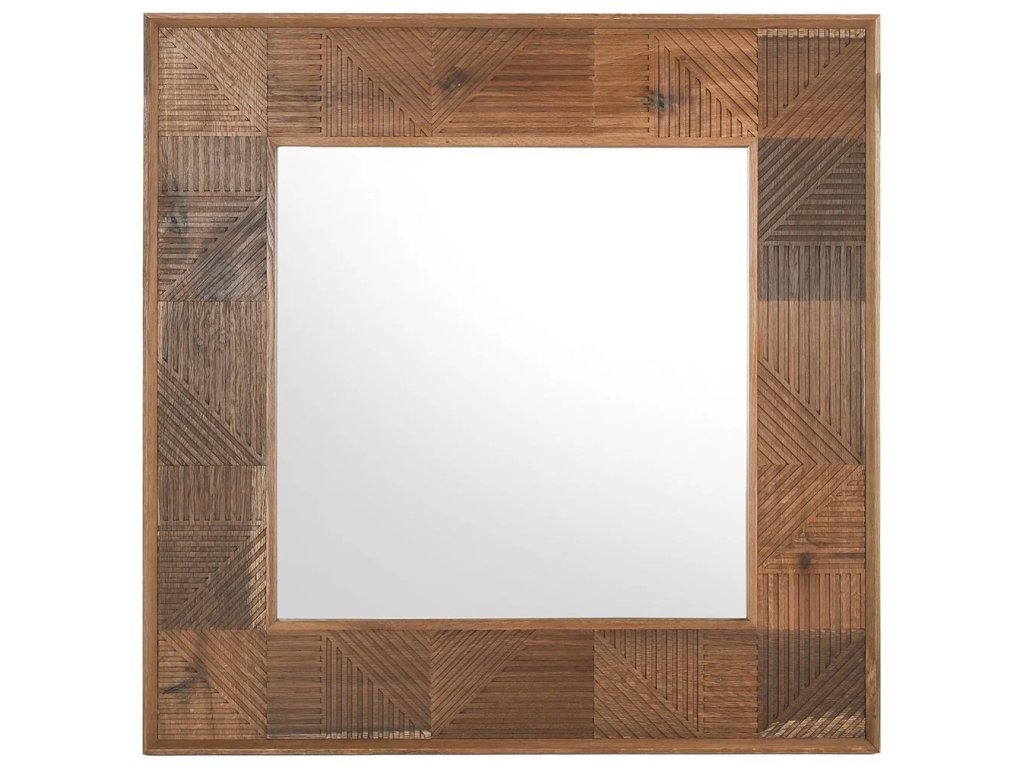 Santa Barbara Solid Wood Square Mirror - Honey - main image