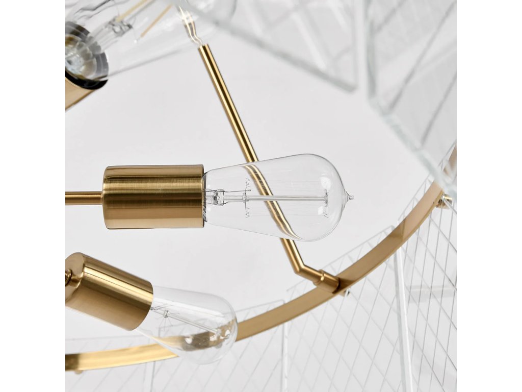 Genesis Glass Round Chandelier - Gold - image 3