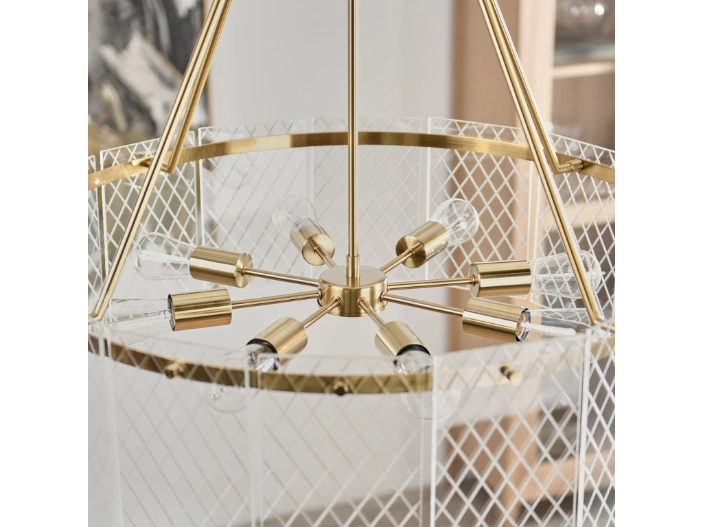 Genesis Glass Round Chandelier - Gold - image 5