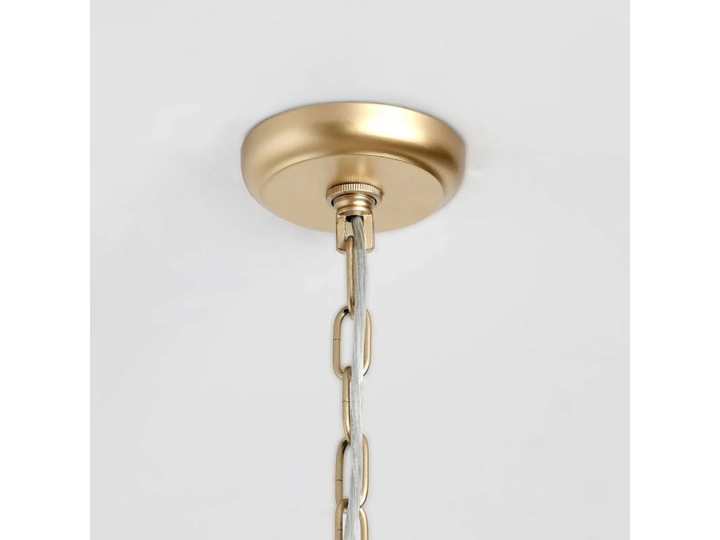 Amanda Wood Beaded Round Chandelier - main image