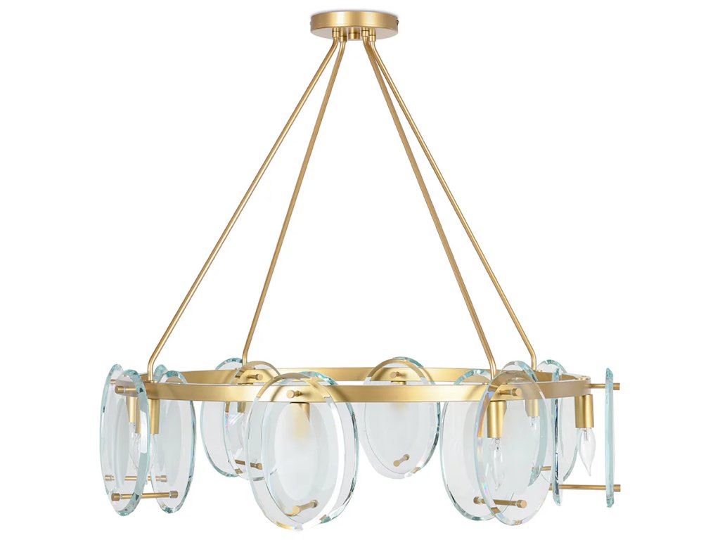 Gina Glass Round Chandelier - main image