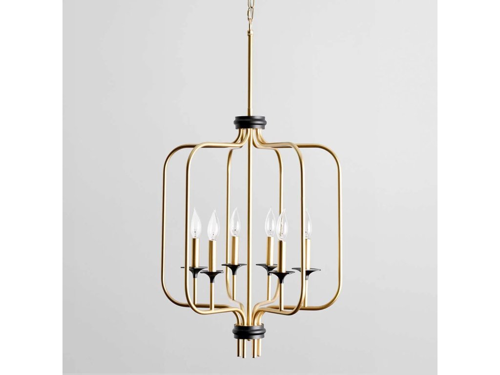 Laurie Iron Round Chandelier - Gold - main image