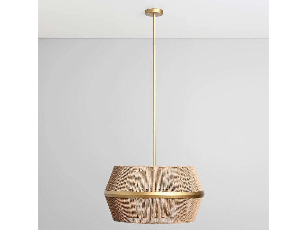 Wendy Rattan Round Chandelier - image 1