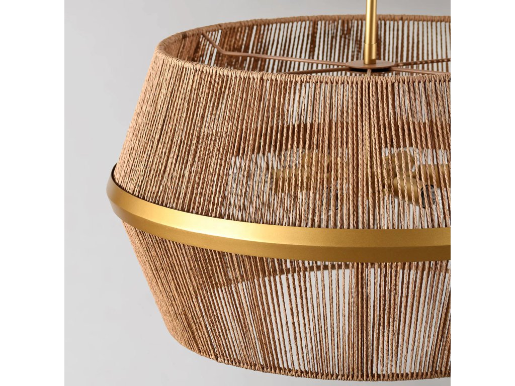Wendy Rattan Round Chandelier - image 4